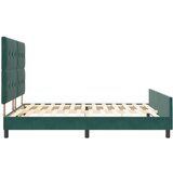  Postelja Temno Zeleno 180x200 cm Žamet, (22049410) | Shoptok.si