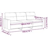  Trosjed od tkanine crvena boja vina 180 cm | shoptok.hr