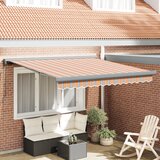 vidaXL Ročna Retraktibilna Tenda Večbarvna črta 300x250 cm Cene