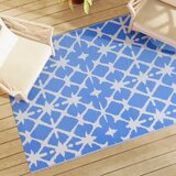 vidaXL Zunanja preproga modra in bela 140x200 cm PP | Shoptok.si