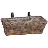  Viseća Košara za Saksije s pohranom 2 pcs Smeđa 48 x 22 x 15 cm | shoptok.hr