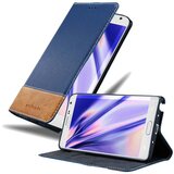 Cadorabo Case, združljiv s Samsungom v temno modro rjavi barvi - zaščitni pokrov z magnetnim zapiranjem, stoječo funkcijo in režo za kartico, (20588292) Cene