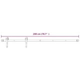  Klizna vrata s priborom za montažu 90 x 210 cm masivna borovina | shoptok.hr