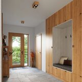  Stropna svetilka QUATRO 1 iz naravnega lesa, (21347743) | Shoptok.si