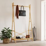  Stalak za odjeću s policom 102 x 50 x 190 cm od bambusa | shoptok.hr