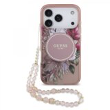 Guess Originalni ovitek za iPhone 17 Pro Max - MagSafe - Flowers pink - GUHMP17XHFWBRCESP | Shoptok.si