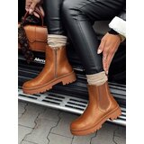 DStreet Botki damskie MONDERICO kamelowe | shoptok.hr
