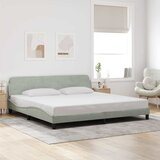  Okvir za krevet Dover svjetlosivi 200 x 200 cm baršunasti | Eponuda.ba