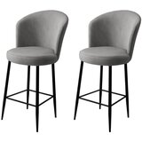 Hanah home alte - grey, black greyblack bar stool set (2 pieces) cijene