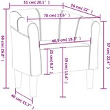 vidaXL Fotelj temno siv žamet | Shoptok.si