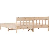  Okvir kreveta s uzglavljem 200 x 200 cm od masivne borovine | shoptok.hr