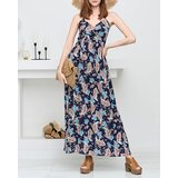 Resti Navy blue airy women's maxi dress - Clothing | shoptok.hr