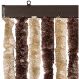 vidaXL Zavesa proti mrčesu iz šenilje 90x220 cm bež in svetlo rjava | Shoptok.si