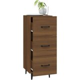  Komoda boja smeđeg hrasta 34 5 x 34 x 90 cm konstruirano drvo | shoptok.hr