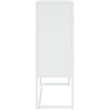 Visoka komoda bijela 80 x 35 x 100 cm čelična | shoptok.hr
