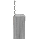  Toaletni stolić s LED svjetlima siva boja hrasta 100x40x130 cm | Eponuda.ba