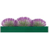 vidaXL Povišena vrtna gredica od pocinčanog čelika 320x40x45 cm zelena Cijene