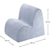 Wigiwama Moder otroški fotelj iz rebrastega žameta Cloud – | Shoptok.si