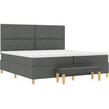  Krevet s opruga kutije Tamno siva 200 x 200 cm tkanina | shoptok.hr