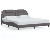  Okvir kreveta Viana s LED-om bez madraca sivi 180 x 200 cm | shoptok.hr