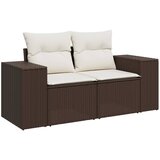  6-dijelni set vrtnih sofa od poliratana s jastucima smeđi | shoptok.hr
