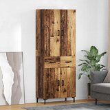 vidaXL Highboard Zidne Staro drvo 69,5 x 34 x 180 cm Konstruirano drvo | shoptok.hr