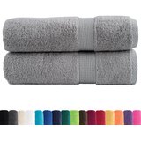  Ručnici za kupanje SOLUND 2 kom sivi 100x150 cm 600 gsm | shoptok.hr