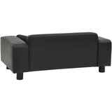 SOFA za pse crna 81 x 43 x 31 cm od pliša i umjetne kože | shoptok.hr