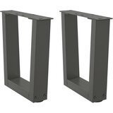  Noge za klub stolić V-oblika 2 kom antracit 40 x (30-31,3) cm čelik Cijene
