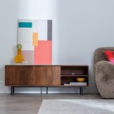 Ixia Smeđa TV komoda od masivnog manga 140x50x40 cm Sagara – | shoptok.hr
