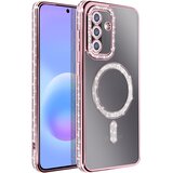 AVIZAR Ovitek za Galaxy A57 Združljiv s polnjenjem Qi z diamantnim Strass robom, Roza, (5000273973) | Shoptok.si