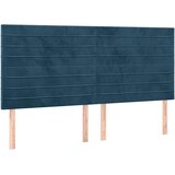  LED uzglavlje tamnoplavo 160x5x118/128 cm baršunasto | Eponuda.com