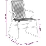 vidaXL 5-dijelni vrtni blagovaonski set od PVC ratana crni | shoptok.hr