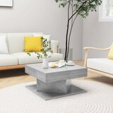 The Living Store Klubska mizica betonsko siva 57x57x30 cm iverna plošča - Klubska Mizica, (21575190) | Shoptok.si