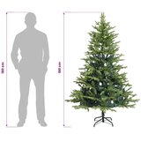  Umjetno božićno drvce s nogom 180 cm 300 LED lampica - Zelena 180 cm s LED svjetlima | shoptok.hr