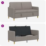 SOFA s pohranom Sivosmeđa 152 x 78 x 87 cm Poliester | Shoptok.si
