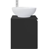  Umivaonik s policom Crna 49,5 x 44,5 x 65 cm Konstruirano drvo | Eponuda.ba