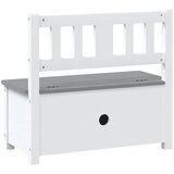 Dječja klupa za pohranu bijelo-siva 60 x 30 x 55 cm MDF | Eponuda.com