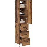 vidaXL Highboard Staro drvo 69,5 x 34 x 180 cm Konstruirano drvo | shoptok.hr