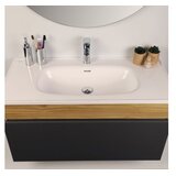 Hanah home Kupatilski ormarić sa umivaonikom i ogledalom (2 komada) Harmony Fume | Eponuda.com