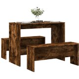  3-dijelni blagovaonski set stola i klupa boja hrasta drveni | Eponuda.com