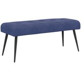  Klupa s gumbastim tkanjem Policijska plava 110 x 40 x 46 cm | shoptok.hr