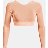 Under Armour Apricot Women's Sports Crop Top Project Rock Sheer Mesh LS | Eponuda.ba