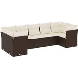  The Living Store Vrtna sedežna garnitura 7-delna z blazinami rjav poli ratan - Vrtna Sedežna Garniture, (21447052) | Shoptok.si