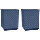  Sadilice 2 kom plava siva 30 x 30 x 37 cm od polipropilena | shoptok.hr