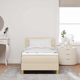  s opruga kutije s jastukom Krema 100 x 200 cm tkanina | shoptok.hr