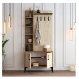 Hanah home cipelarnik sa čivilukom viyana d walnut travertine | ePonuda.com