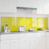 vidaXL Zaščita za kuhinjo 2 pcs Rumena 100 x 50 cm kaljeno steklo Cene