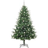 vidaXL Umjetno božićno drvce s rasvjetom i setom kuglica Zelena 240 cm | shoptok.hr