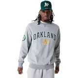 New Era muški Oakland Athletics Large Logo Crew Neck pulover